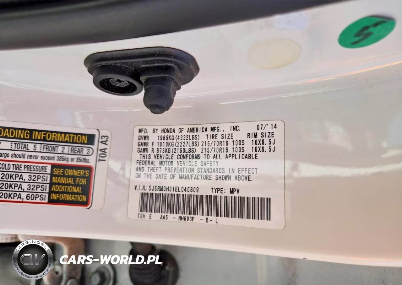 2014 Honda Cr-V Lx VIN:5J6RM3H31EL040809 - 12
