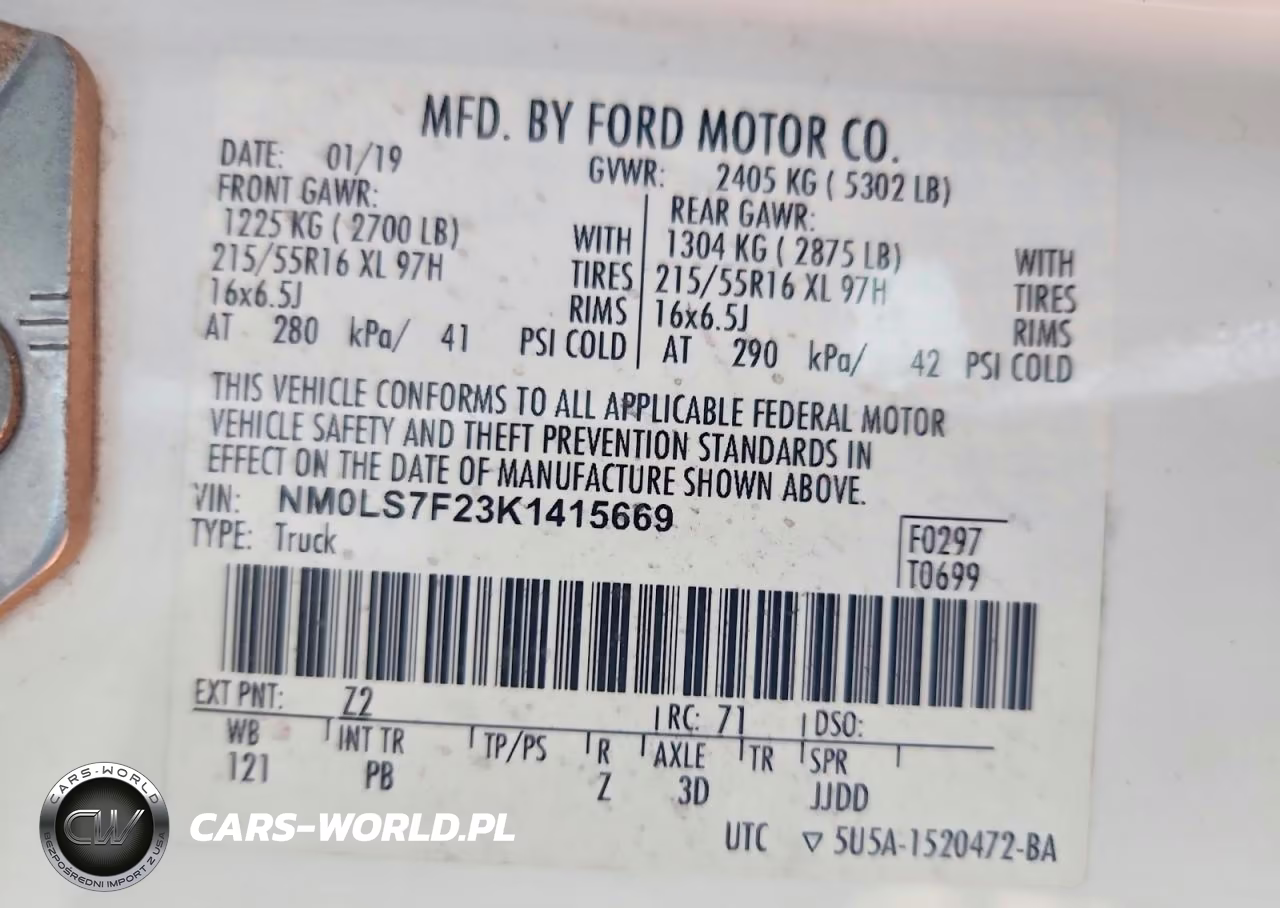 2019 Ford Transit Connect Xlt Delivery Van VIN:NM0LS7F23K1415669 - 14
