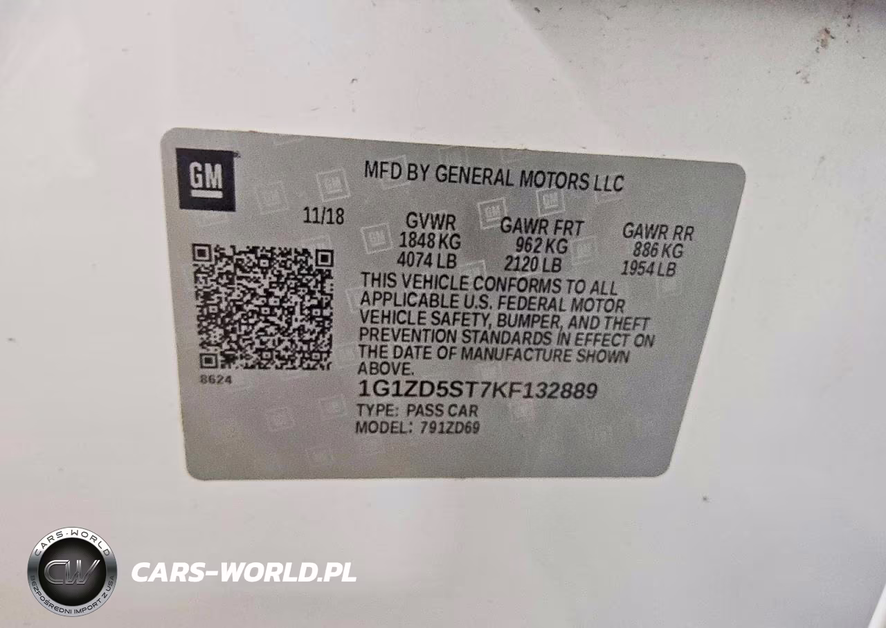 2019 Chevrolet Malibu Lt VIN:1G1ZD5ST7KF132889 - 12