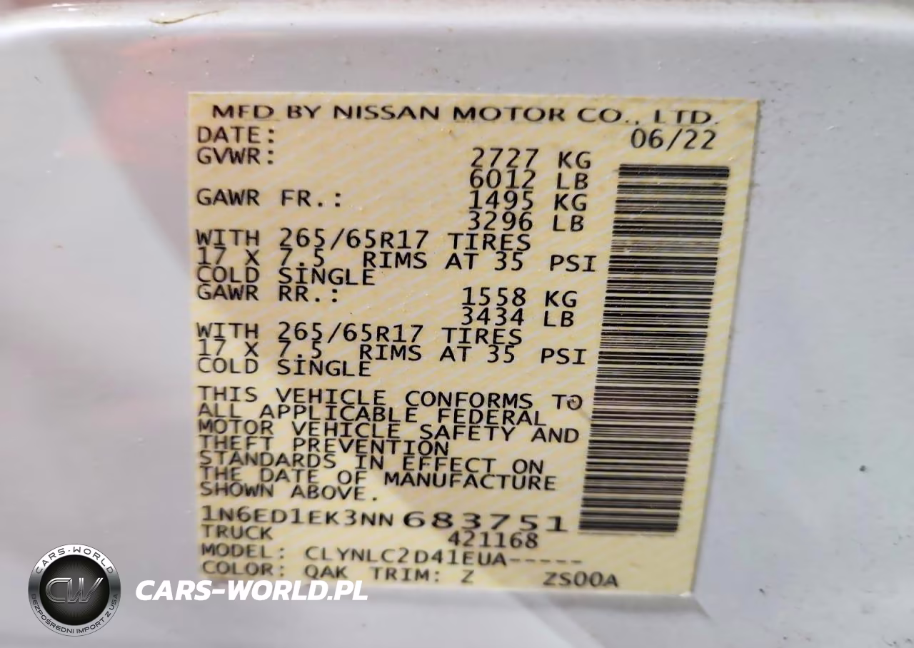2022 Nissan Frontier Sv VIN:1N6ED1EK3NN683751 - 12