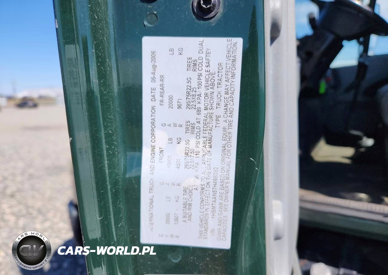 2007 International 4000 4400 - Semi Truck VIN:1HSMTAAN57H468382 - 12