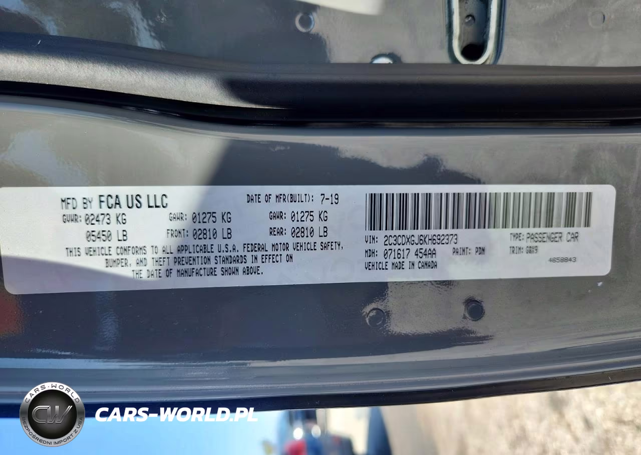 2019 Dodge Charger Scat Pack VIN:2C3CDXGJ6KH692373 - 13
