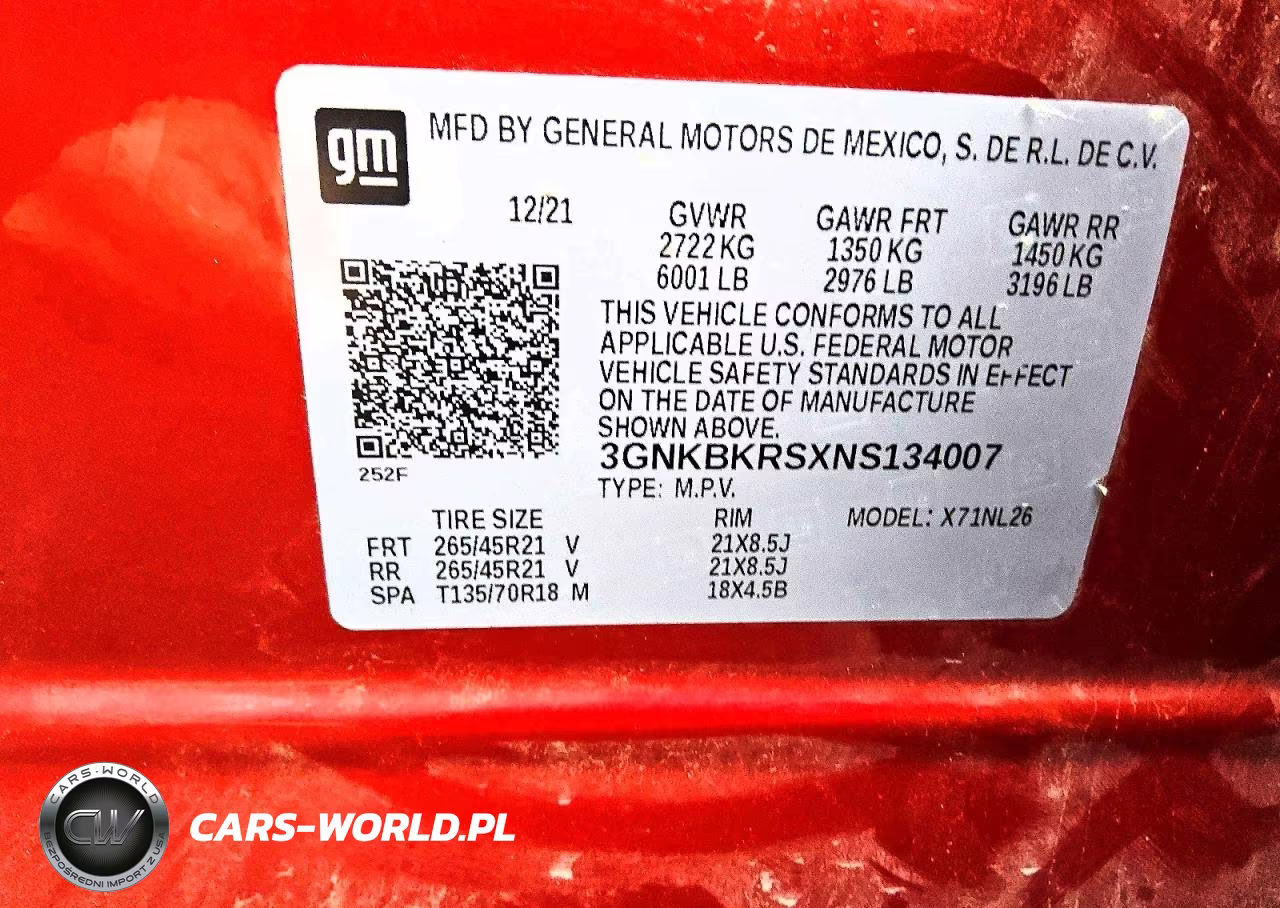 2022 Chevrolet Blazer Rs VIN:3GNKBKRSXNS134007 - 13