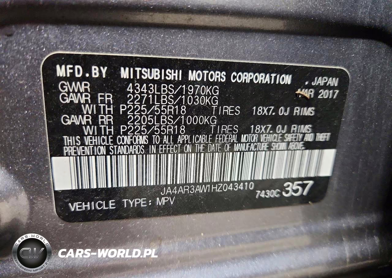2017 Mitsubishi Outlander Sport Es VIN:JA4AR3AW1HZ043410 - 13