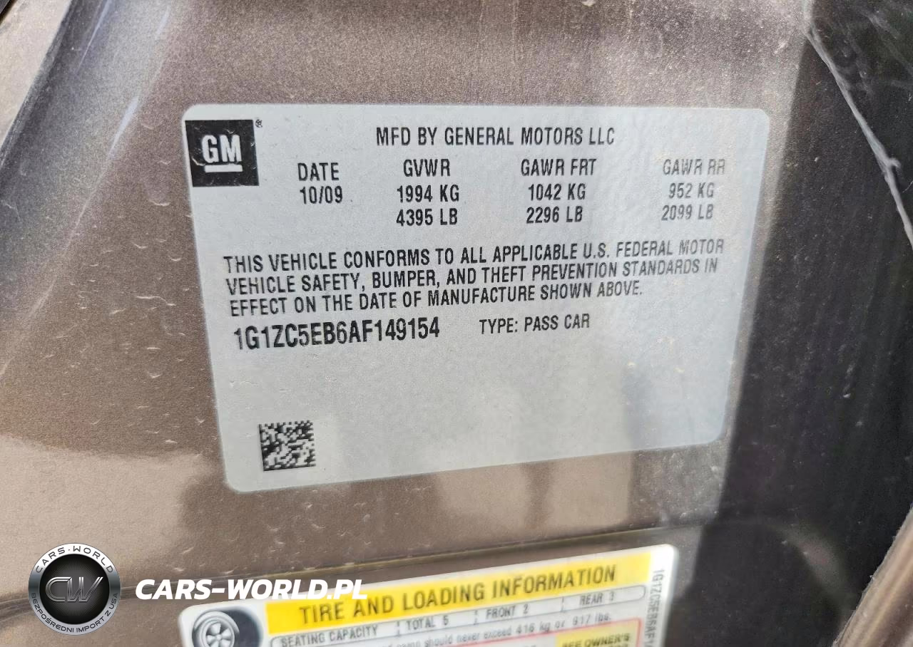 2010 Chevrolet Malibu 1Lt VIN:1G1ZC5EB6AF149154 - 12