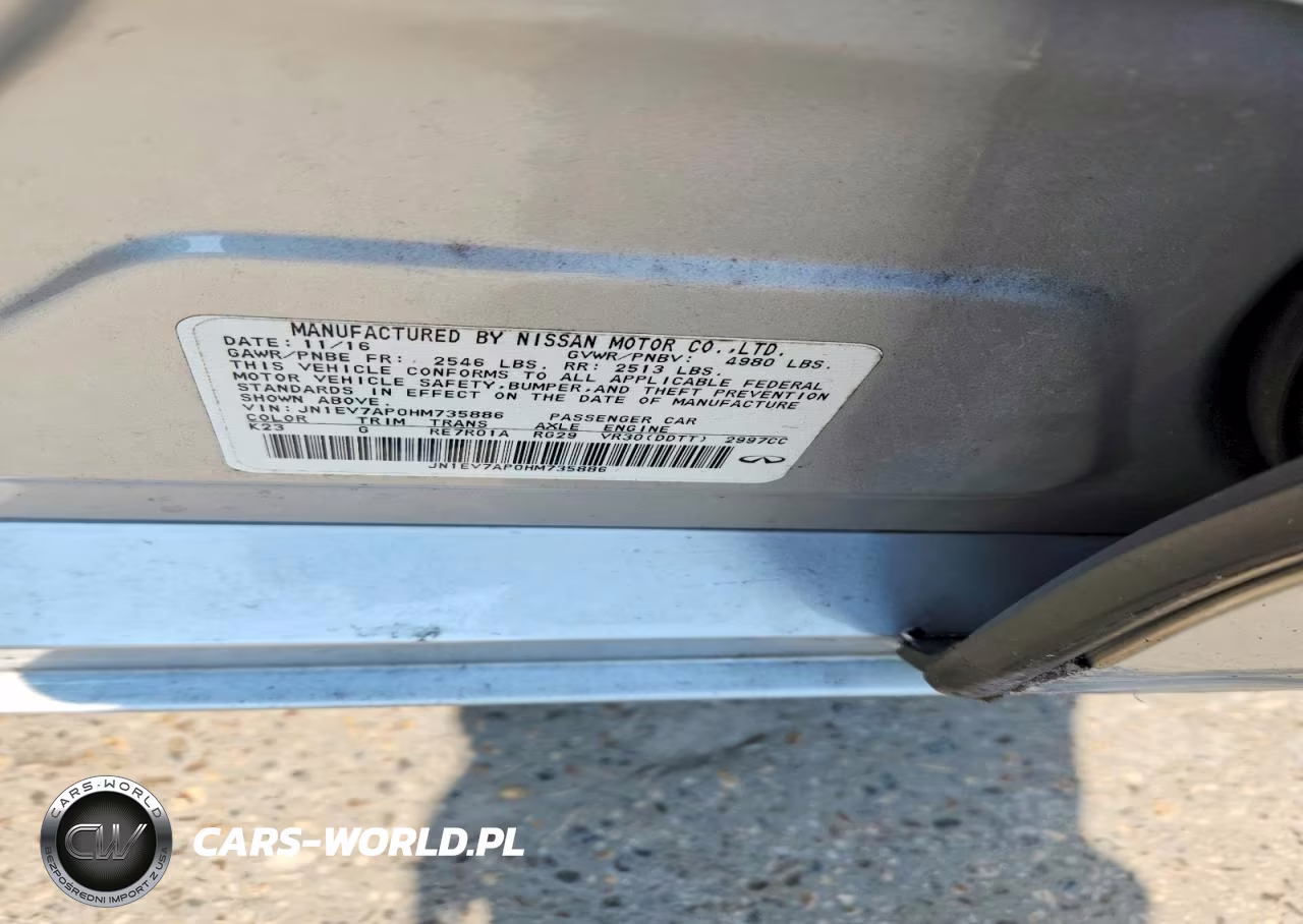 2017 Infiniti Q50 3.0T Premium VIN:JN1EV7AP0HM735886 - 12