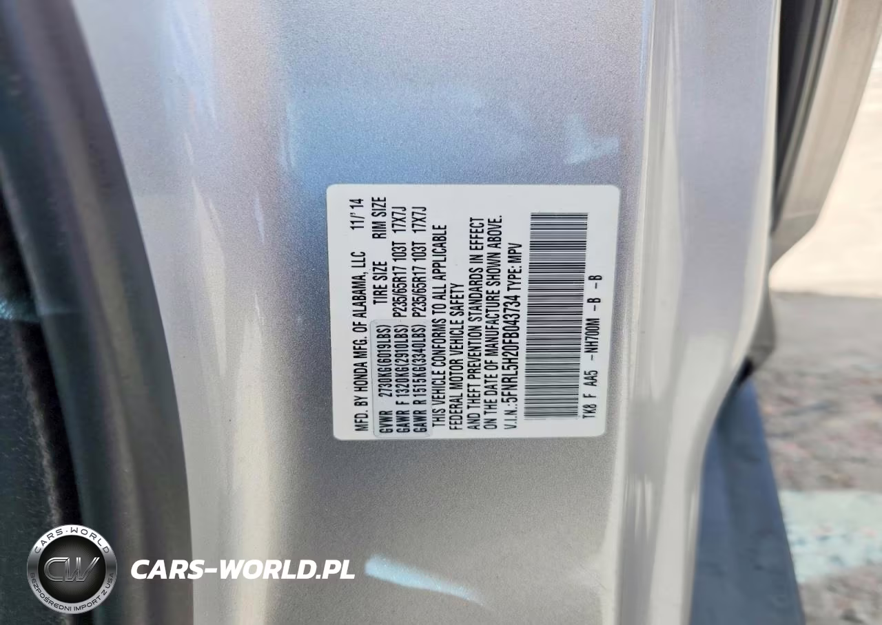 2015 Honda Odyssey Lx VIN:5FNRL5H20FB043734 - 14