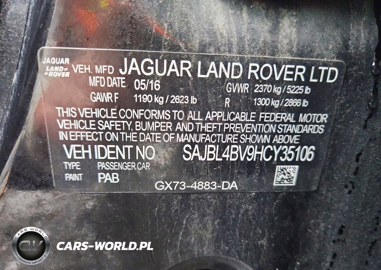2017 Jaguar Xf R - Sport VIN:SAJBL4BV9HCY35106 - 12