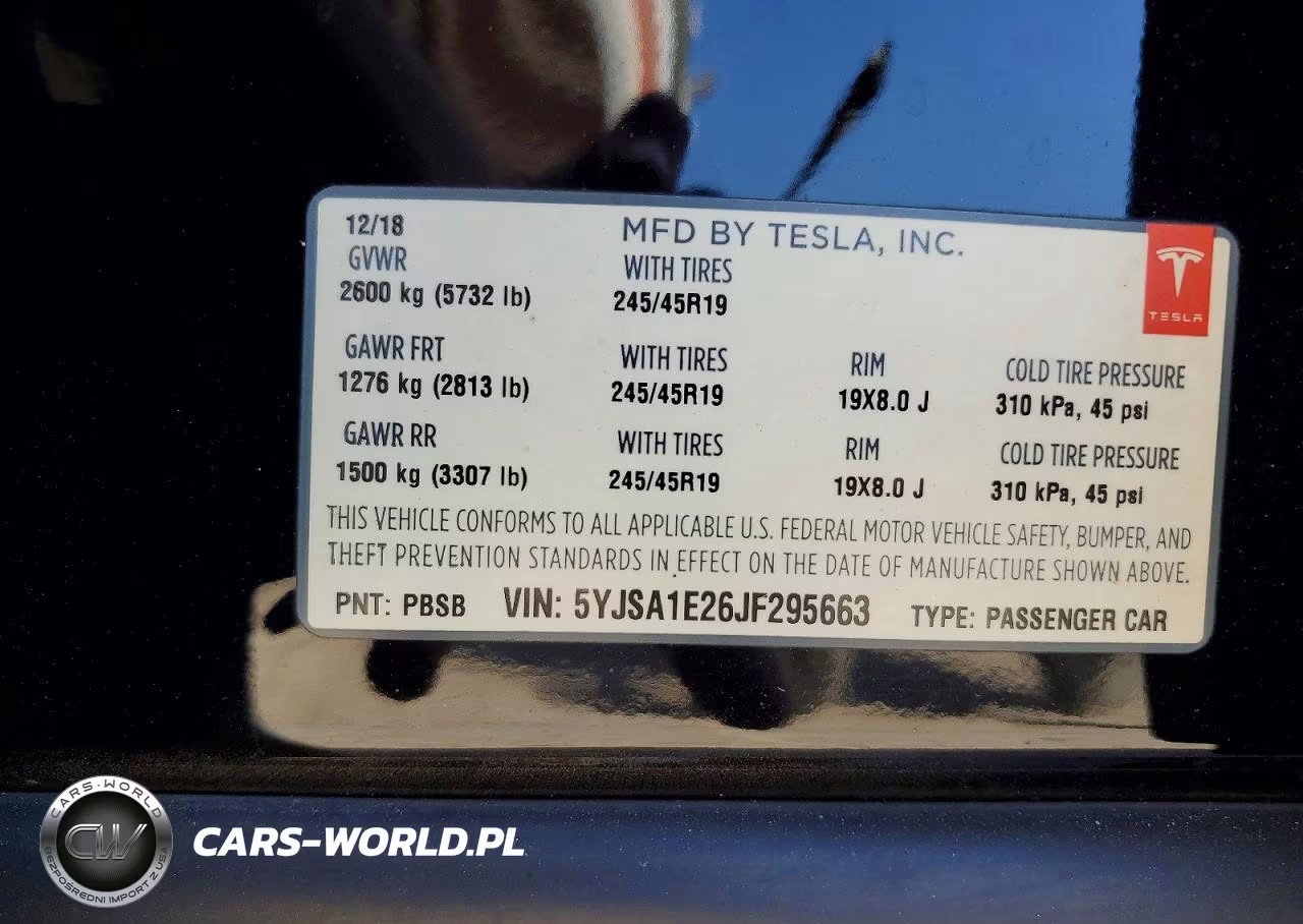 2018 Tesla Model S VIN:5YJSA1E26JF295663 - 12