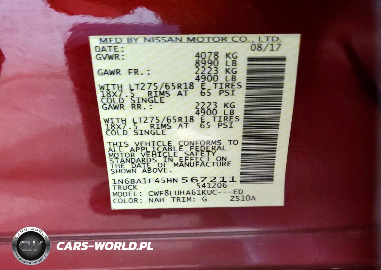 2017 Nissan Titan Xd Pro-4X VIN:1N6BA1F45HN567211 - 12