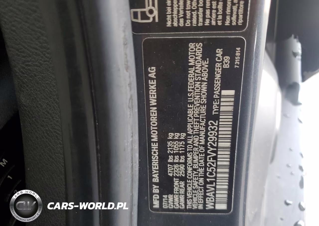 2015 BMW X1 xDrive28I VIN:WBAVL1C52FVY29932 - 12