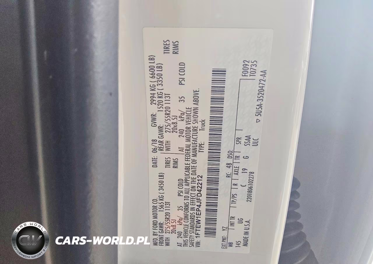 2018 Ford F150 Supercrew VIN:1FTEW1EP4JFD42212 - 12