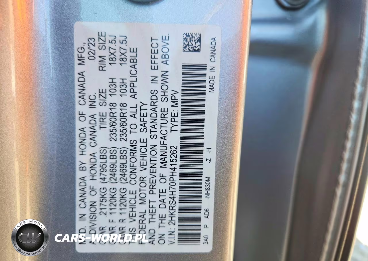 2023 Honda Cr-V Exl VIN:2HKRS4H70PH415262 - 13