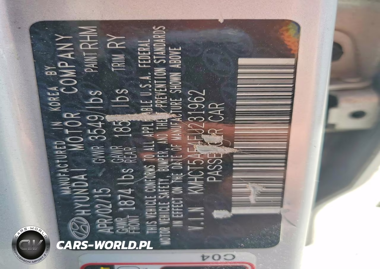 2015 Hyundai Accent Gs VIN:KMHCT5AE4FU231962 - 14