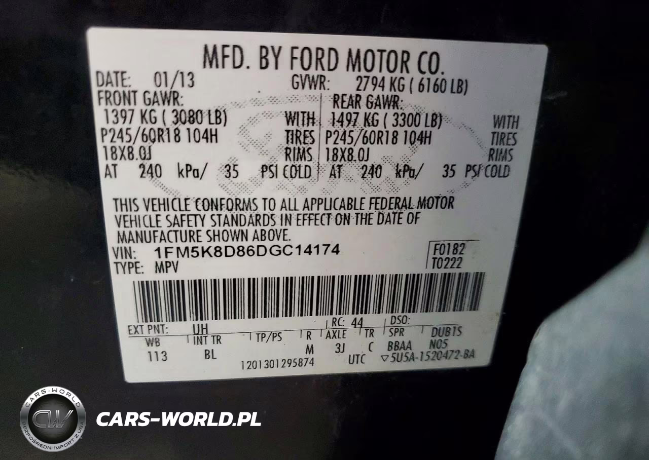 2013 Ford Explorer Xlt VIN:1FM5K8D86DGC14174 - 13