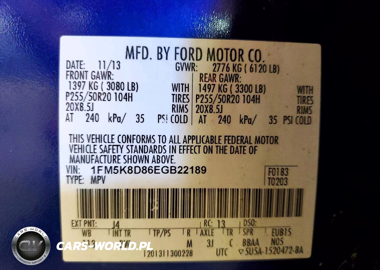 2014 Ford Explorer Xlt VIN:1FM5K8D86EGB22189 - 13