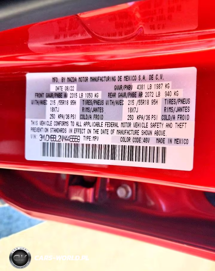 2022 Mazda Cx-30 Select VIN:3MVDMBBL2NM445559 - 13