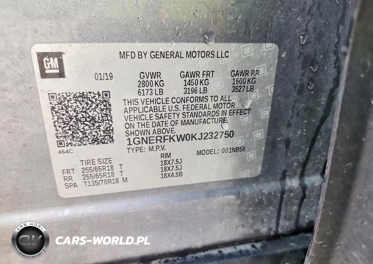 2019 Chevrolet Traverse Ls VIN:1GNERFKW0KJ232750 - 13