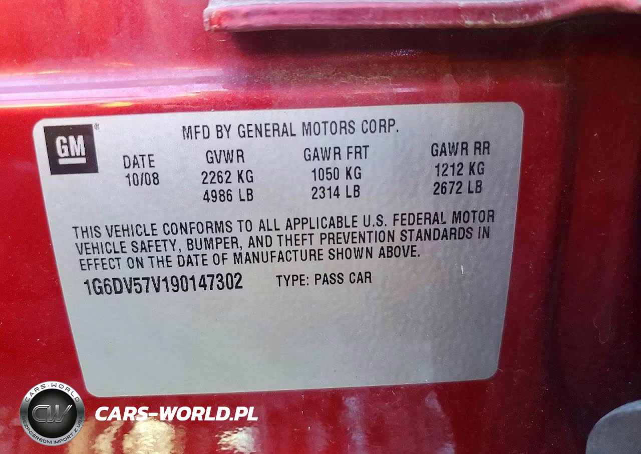 2009 Cadillac Cts Hi Feature V6 VIN:1G6DV57V190147302 - 12