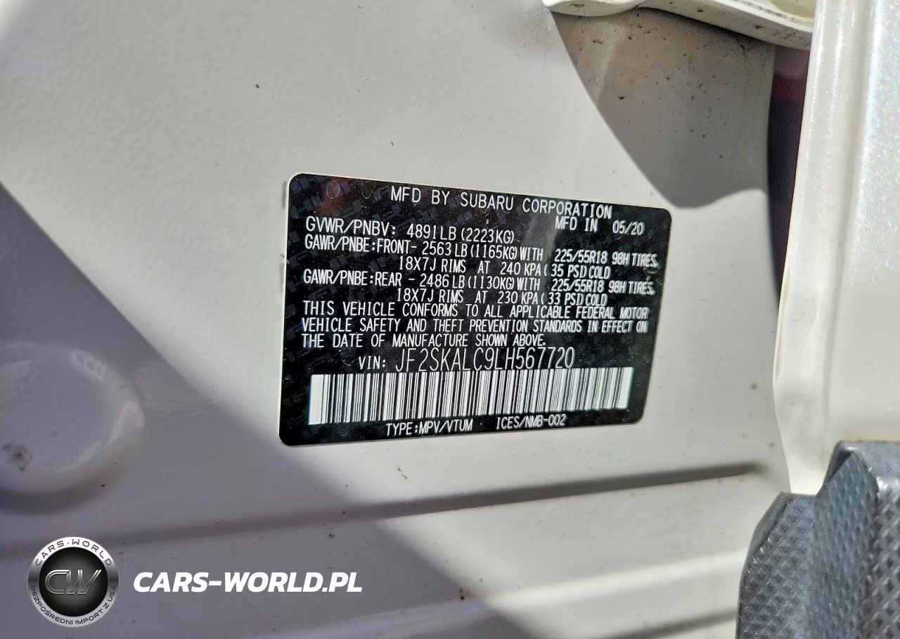 2020 Subaru Forester Sport VIN:JF2SKALC9LH567720 - 13