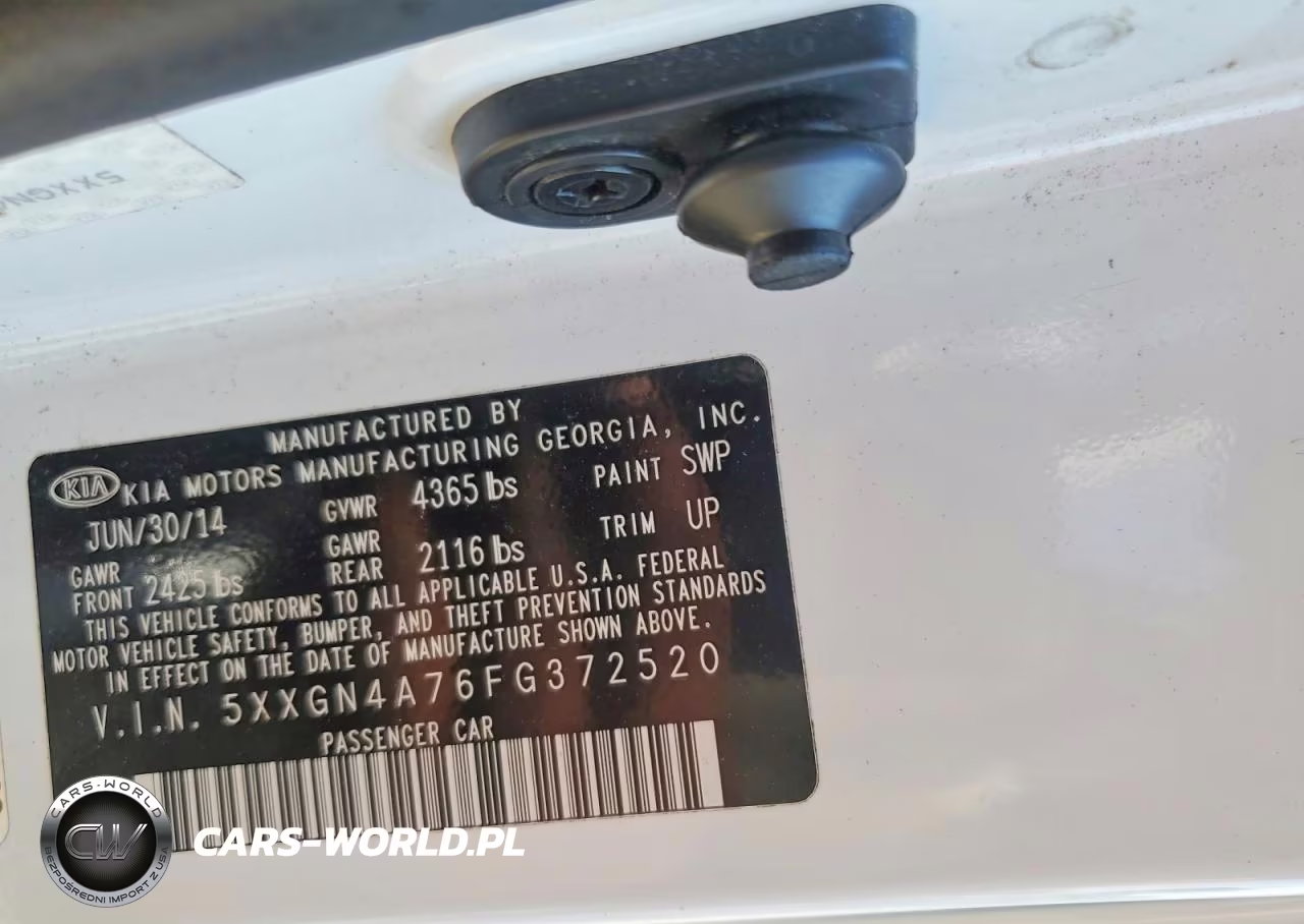 2015 Kia Optima Ex VIN:5XXGN4A76FG372520 - 12