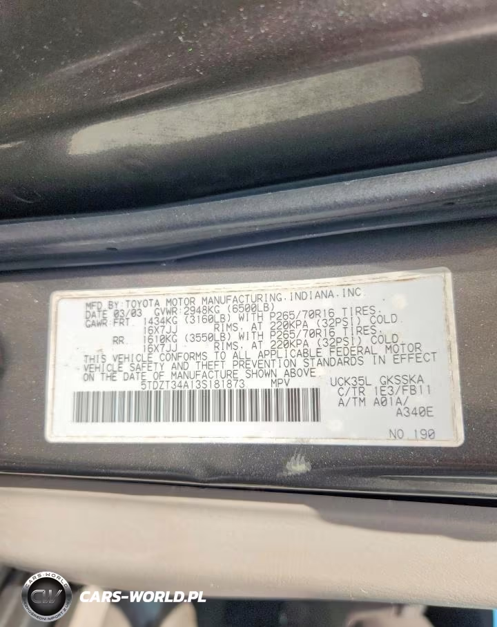 2003 Toyota Sequoia Sr5 VIN:5TDZT34A13S181873 - 13