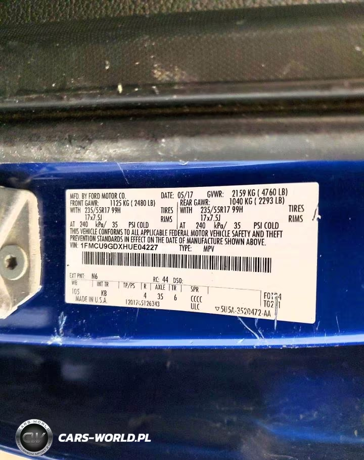 2017 Ford Escape Se VIN:1FMCU9GDXHUE04227 - 13