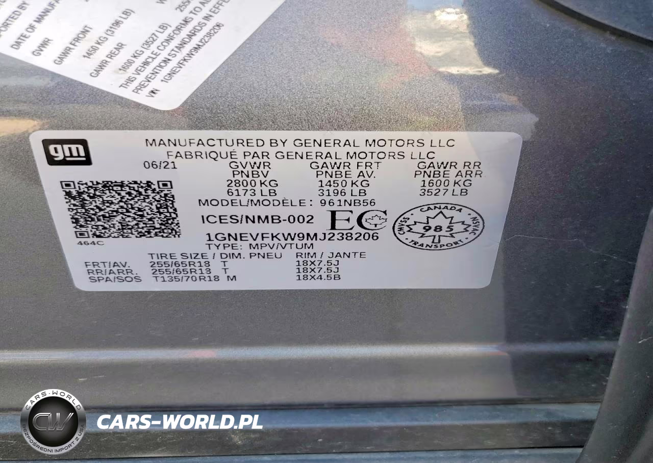 2021 Chevrolet Traverse Ls VIN:1GNEVFKW9MJ238206 - 13