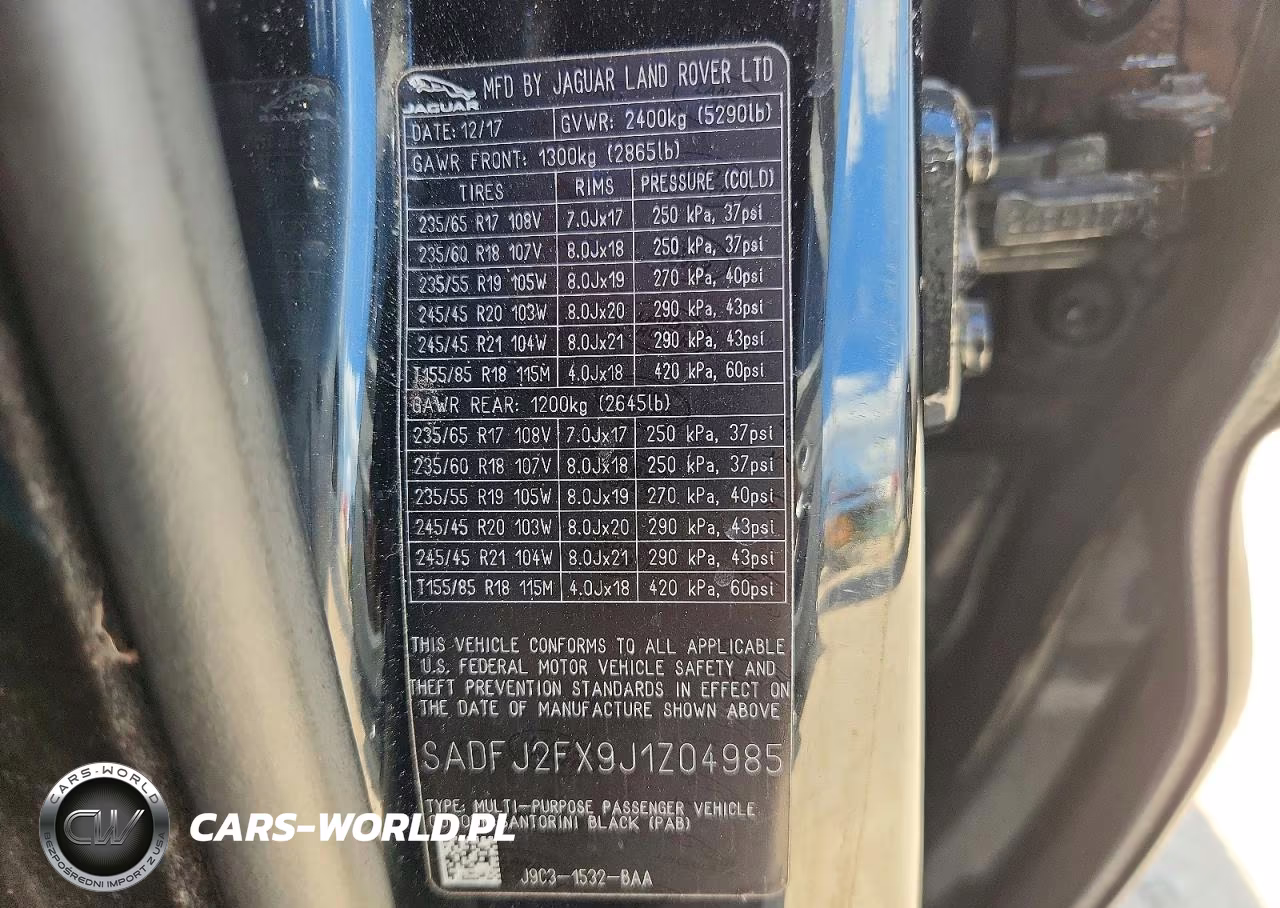 2018 Jaguar E-Pace S VIN:SADFJ2FX9J1Z04985 - 12