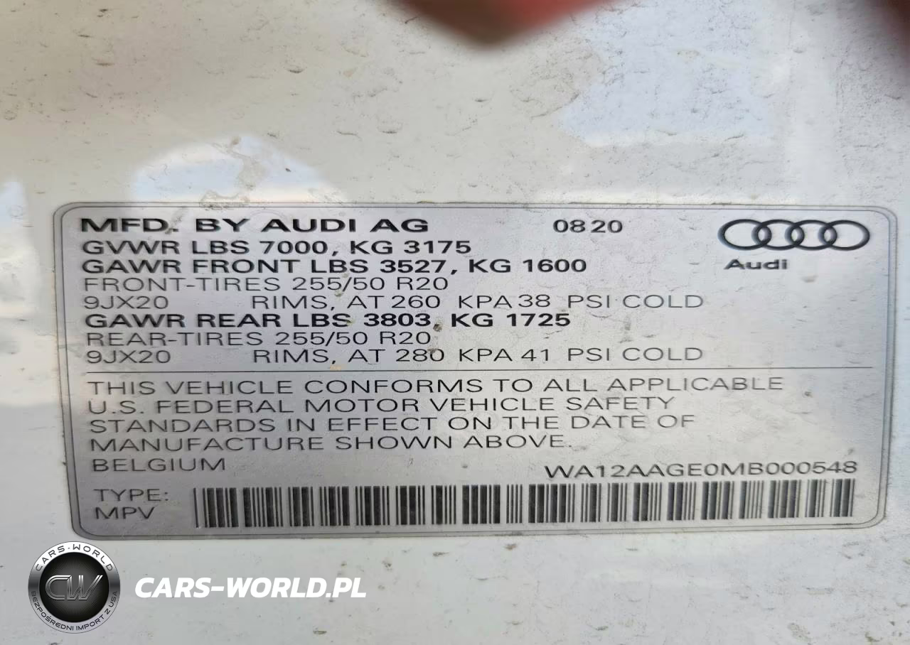 2021 Audi E-Tron Sportback Premium Plus VIN:WA12AAGE0MB000548 - 12