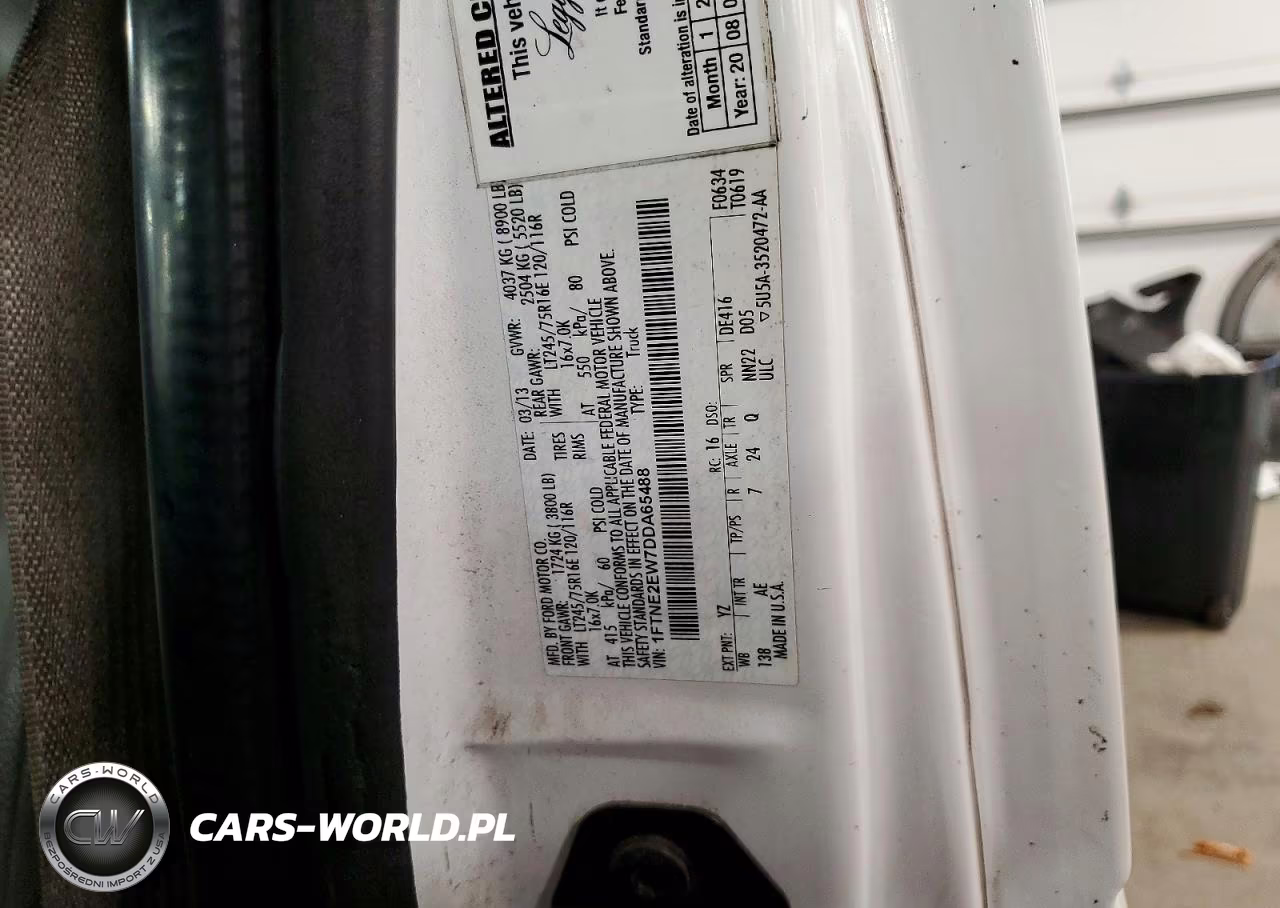 2013 Ford Econoline E250 Van VIN:1FTNE2EW7DDA65488 - 13