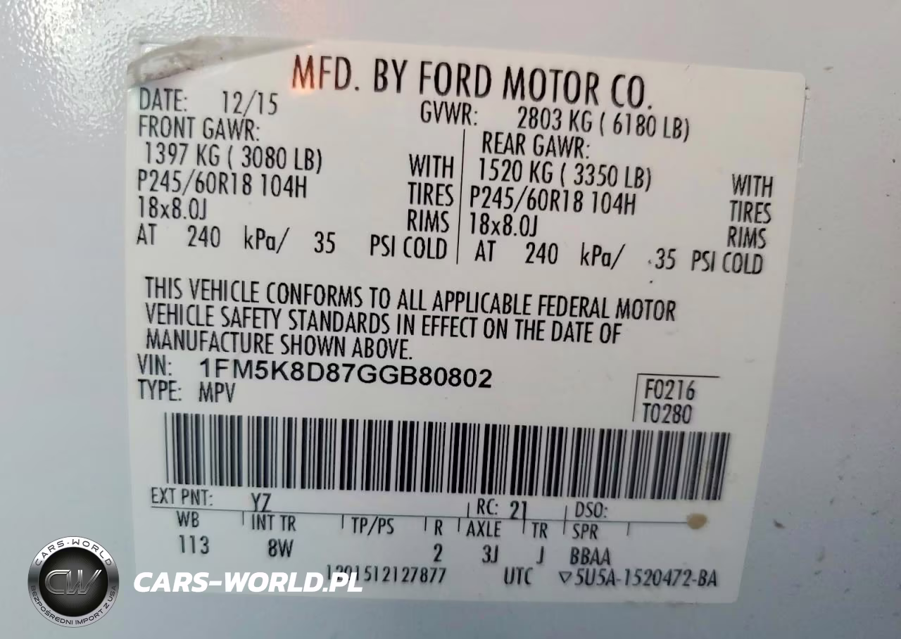 2016 Ford Explorer Xlt VIN:1FM5K8D87GGB80802 - 13