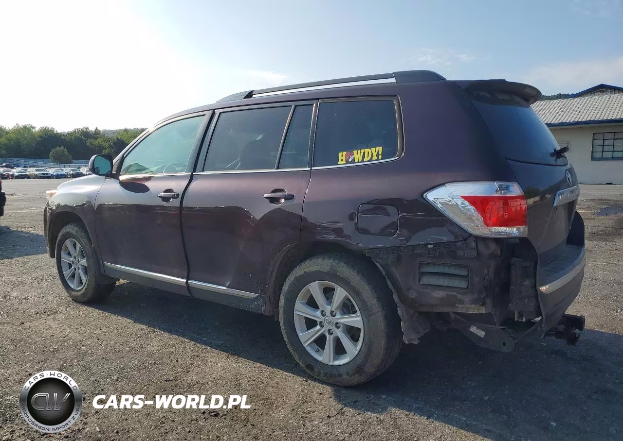 2012 Toyota Highlander Se VIN:5TDBK3EH6CS156371 - 2