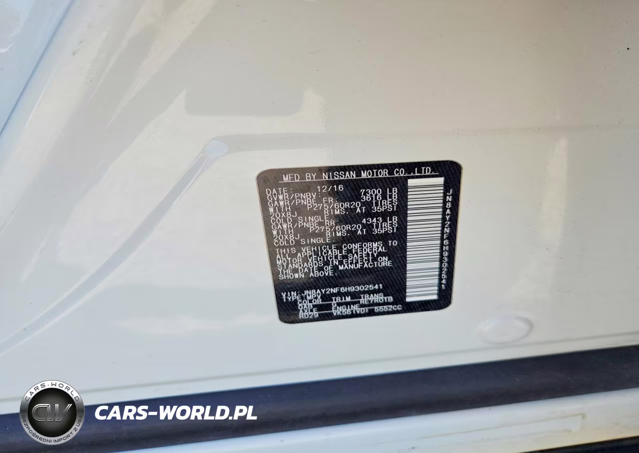 2017 Nissan Armada Platinum VIN:JN8AY2NF6H9302541 - 13