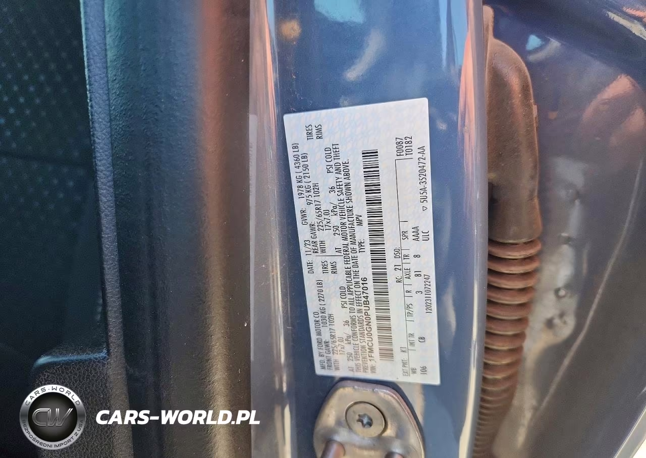 2023 Ford Escape Active VIN:1FMCU0GN0PUB47016 - 12
