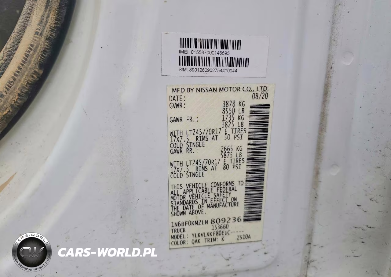 2020 Nissan Nv 1500 Sv VIN:1N6BF0KM2LN809236 - 13
