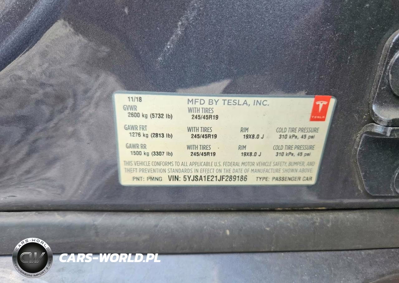 2018 Tesla Model S VIN:5YJSA1E21JF289186 - 12