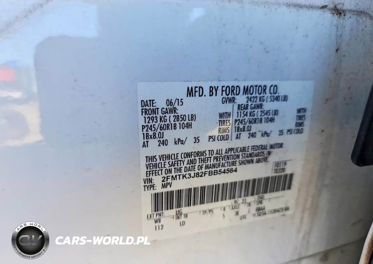 2015 Ford Edge Sel VIN:2FMTK3J82FBB54564 - 13