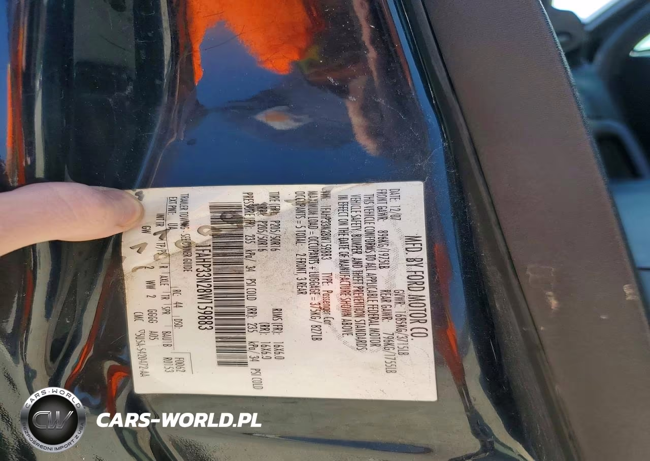 2008 Ford Focus Se VIN:1FAHP33N28W159883 - 13