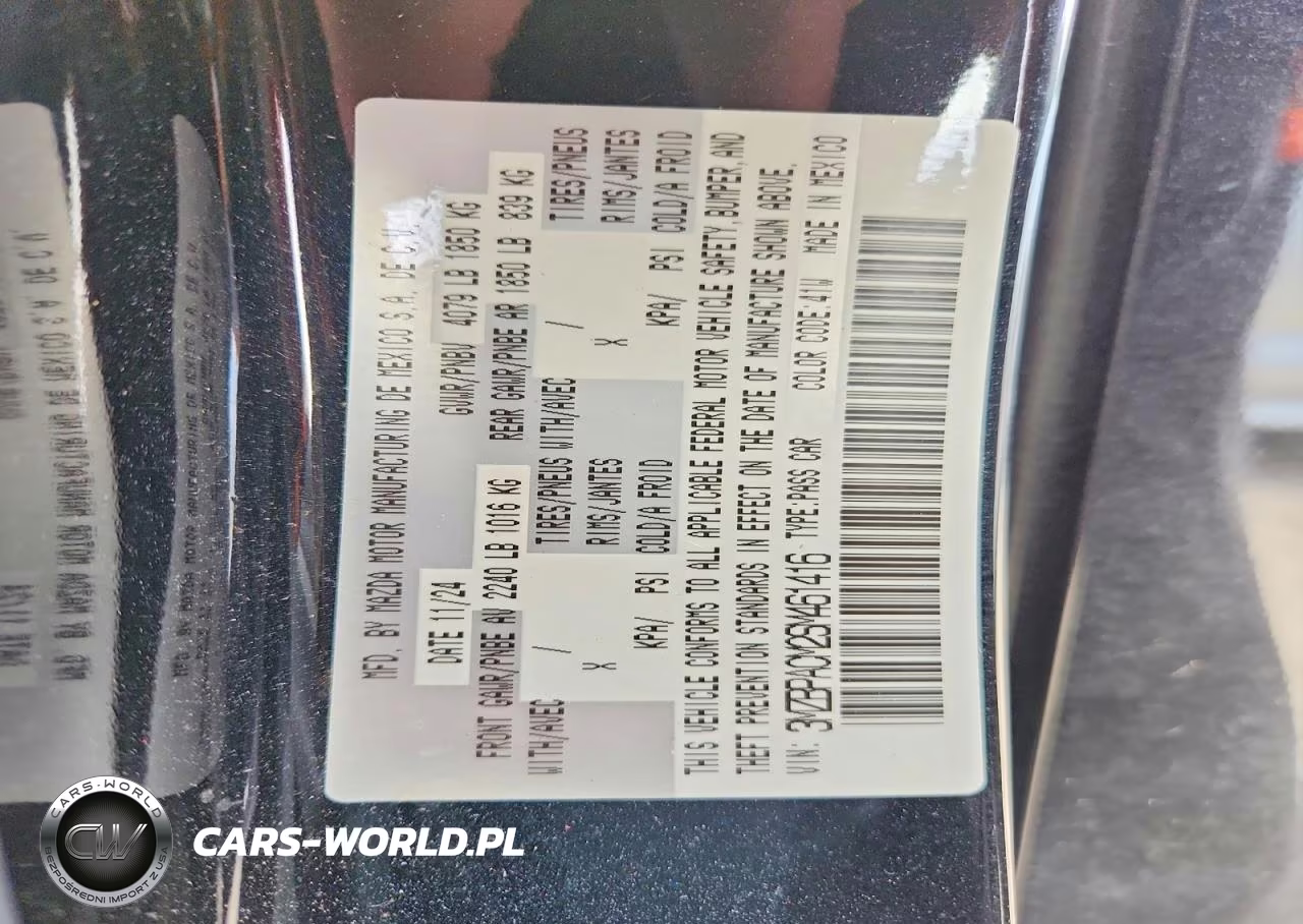 2025 Mazda 3 Preferred VIN:3MZBPACM2SM461416 - 12