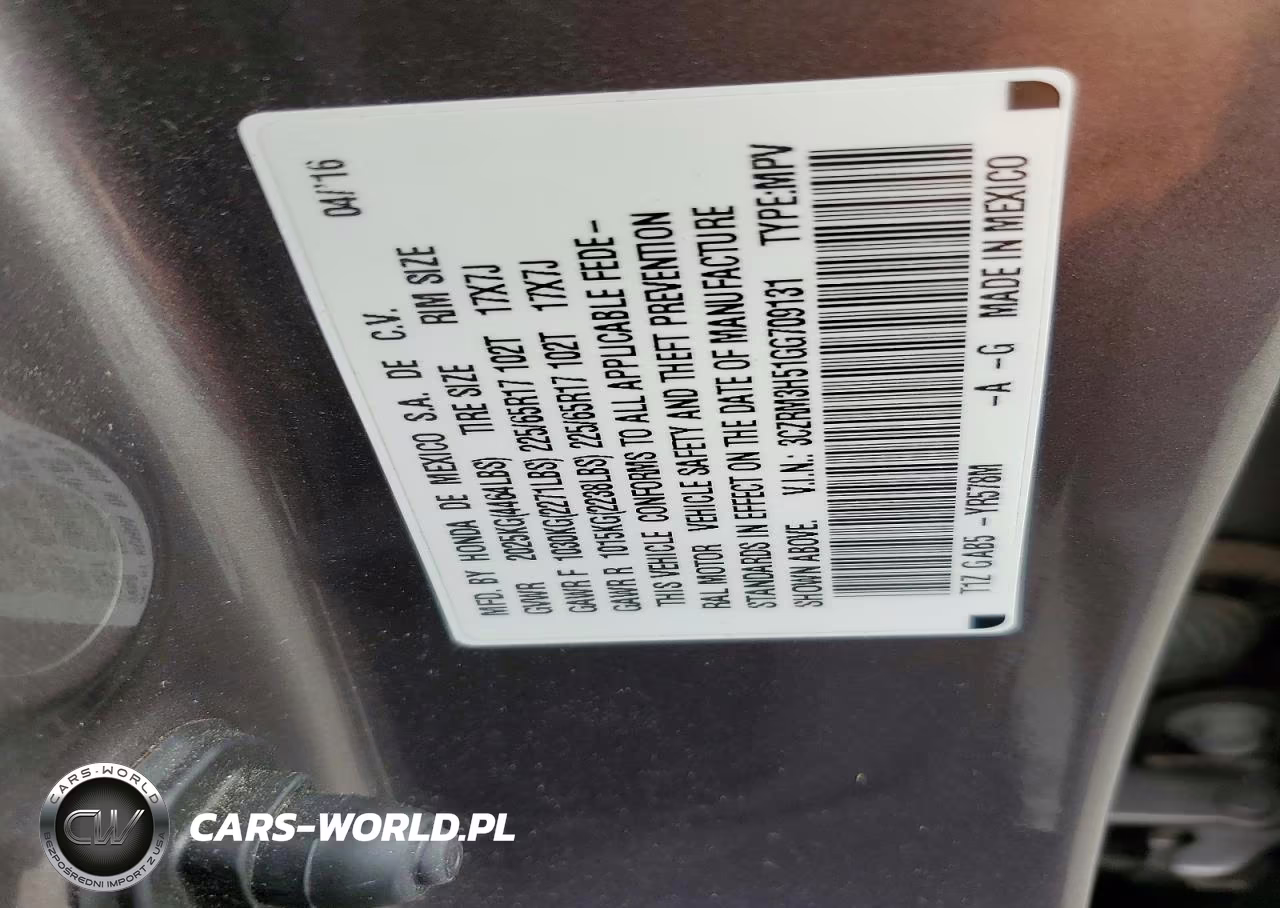 2016 Honda Cr-V Ex VIN:3CZRM3H51GG709131 - 13