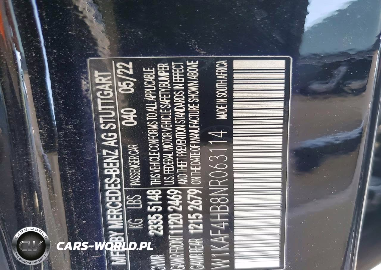 2022 Mercedes-Benz C 300 4Matic VIN:W1KAF4HB8NR063114 - 12