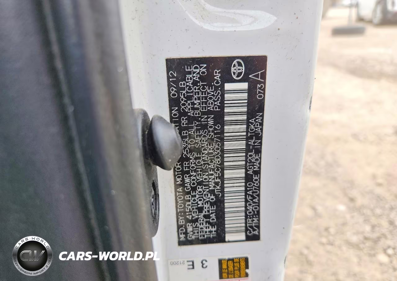 2013 Scion Tc Base VIN:JTKJF5C78D3057116 - 12