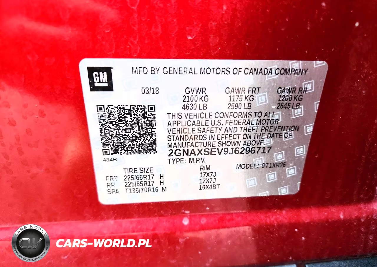 2018 Chevrolet Equinox Lt VIN:2GNAXSEV9J6296717 - 13