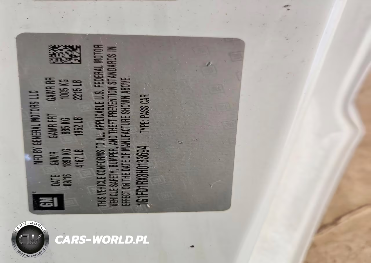 2017 Chevrolet Camaro Lt VIN:1G1FD1RX8H0133694 - 12