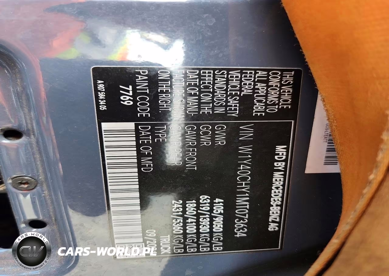 2021 Mercedes-Benz Sprinter 2500 VIN:W1Y40CHY1MT073634 - 13