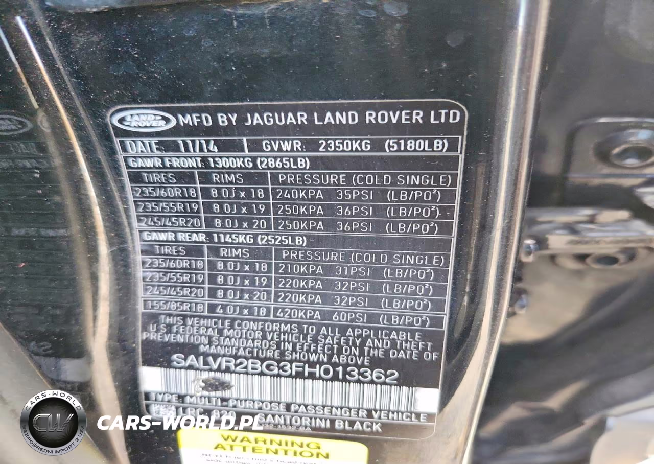 2015 Land Rover Range Rover Evoque Pure Premium VIN:SALVR2BG3FH013362 - 13