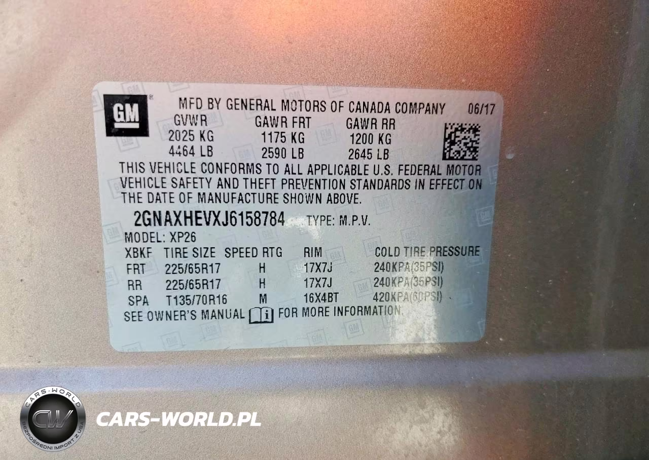 2018 Chevrolet Equinox Ls VIN:2GNAXHEVXJ6158784 - 13