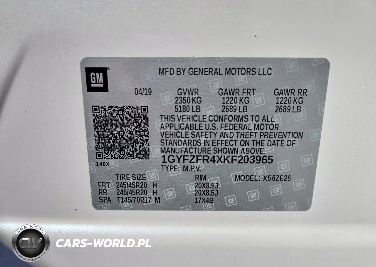 2019 Cadillac Xt4 Sport VIN:1GYFZFR4XKF203965 - 13
