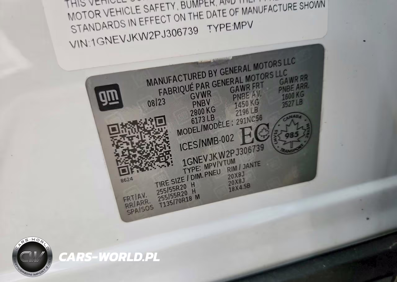 2023 Chevrolet Traverse Rs VIN:1GNEVJKW2PJ306739 - 13